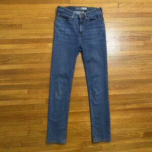 Carhartt Jeans Womens 2 Regular Blue Slim Fit Stretch Denim Five Pocket 105105